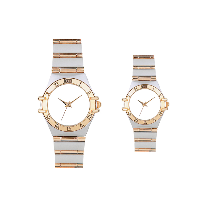 RELOJ METÁLICO BI-TONO E254